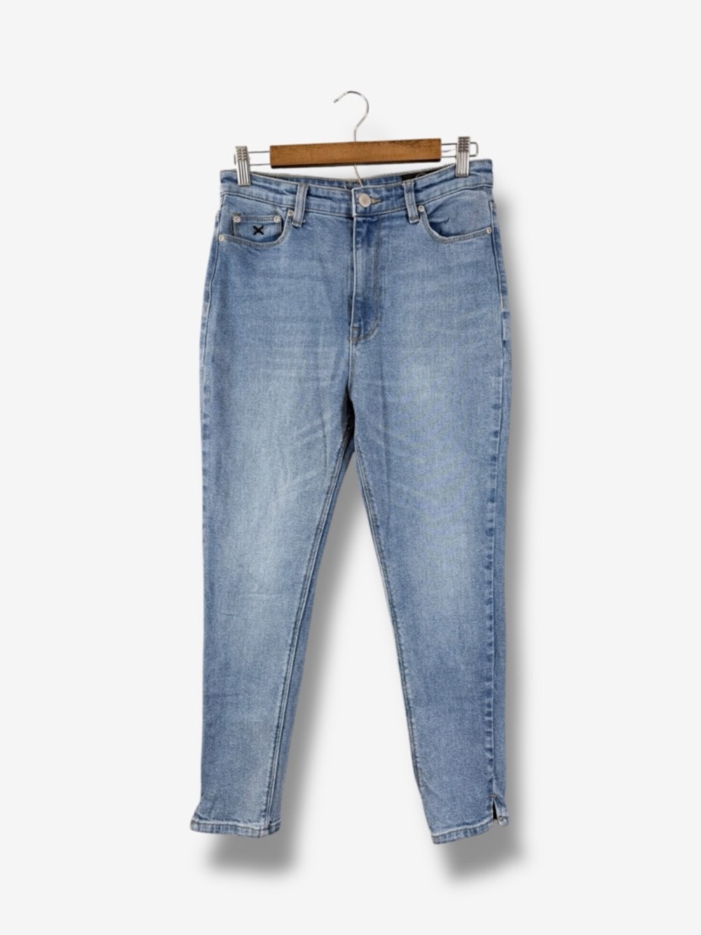 RES Denim Harry’s Hi Jeans Size 29 Skinny High Rise Light Wash Split Ankle